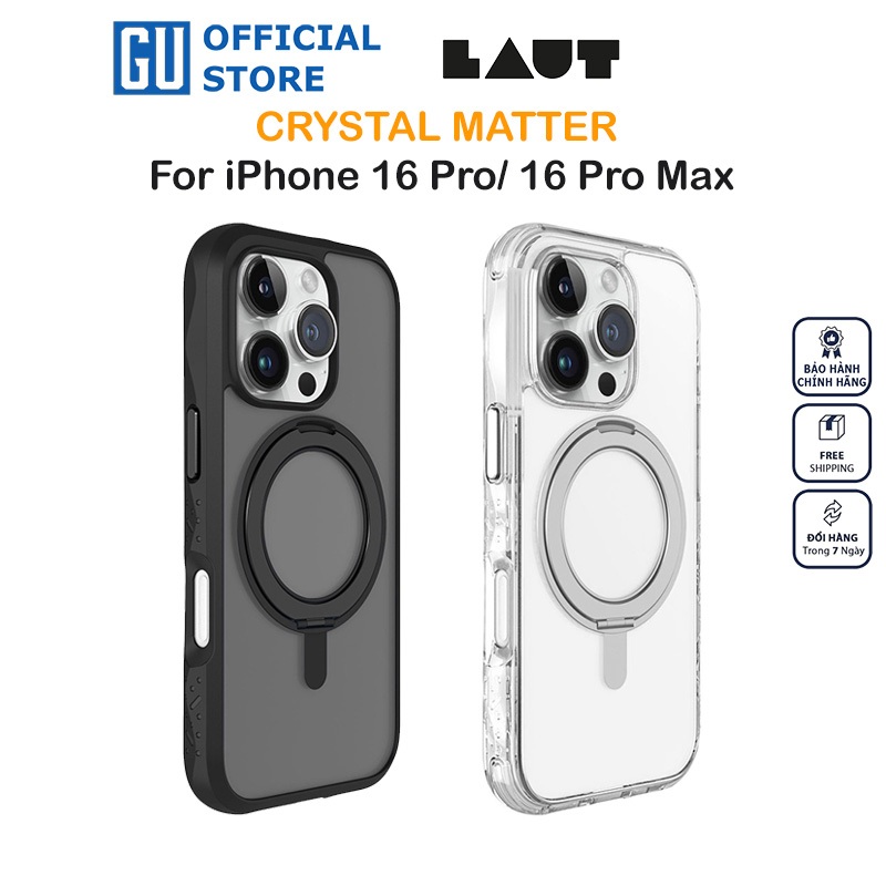 op laut 水晶材質 for iphone 16 系列 magspin 一體包因 chan de 2 圖像無法 360 度旋轉